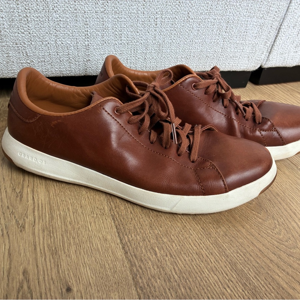 Cole Haan Tan Leather grand pro Men's Sneakers